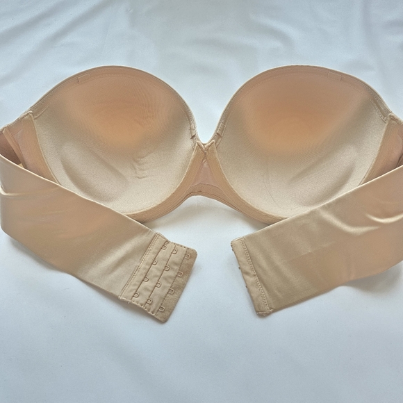 Cacique Strapless Convertible Multiway Bra Bare Solution No Straps Nude 40D Size - Picture 9 of 13